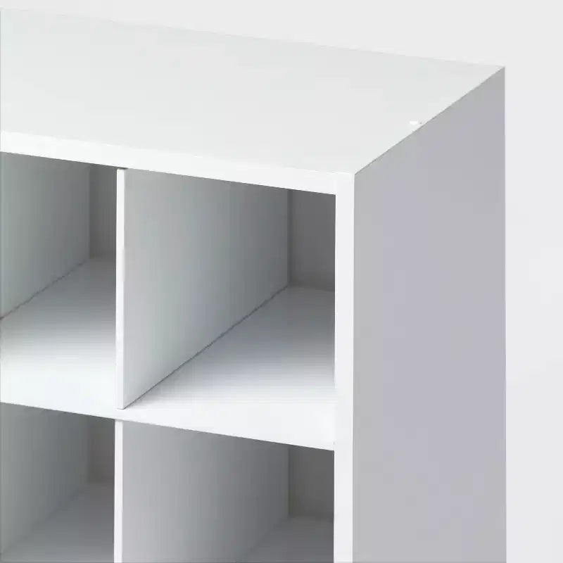 4-Tier Stackable Shoe Cubby White – Holds 20 Pairs, Wood Laminate, Freestanding