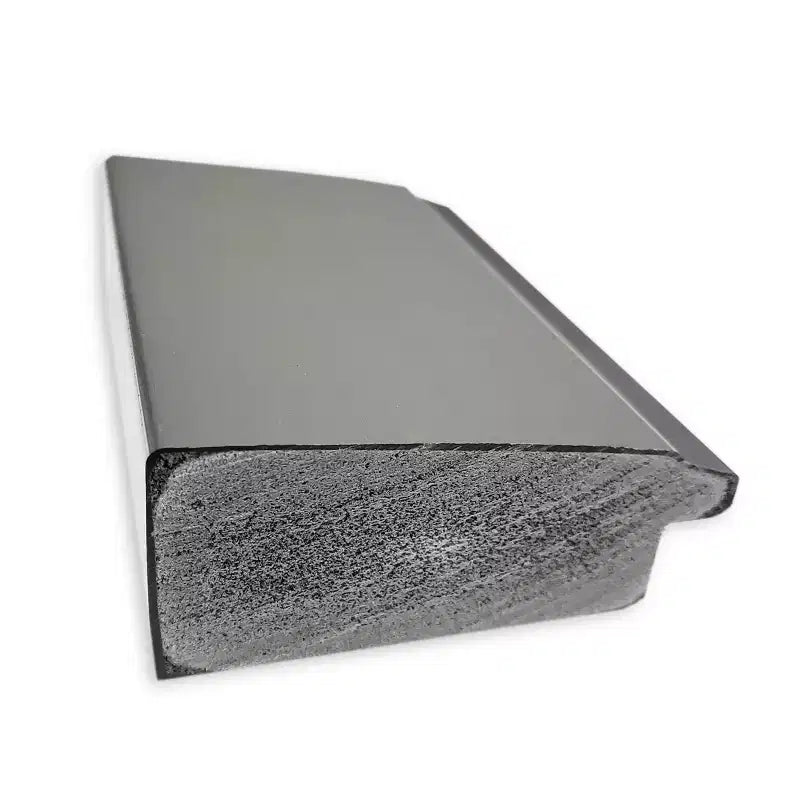 28x64" Full Length Floor Leaner Mirror – Brushed Nickel Frame, Non-Beveled, Wall Mount Option