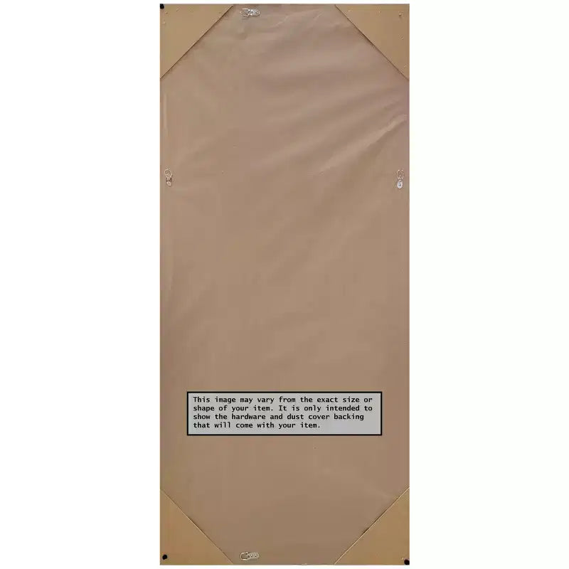 28x64" Full Length Floor Leaner Mirror – Brushed Nickel Frame, Non-Beveled, Wall Mount Option