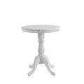 Carolina Living 30" Salem Round Pedestal Bar Table White