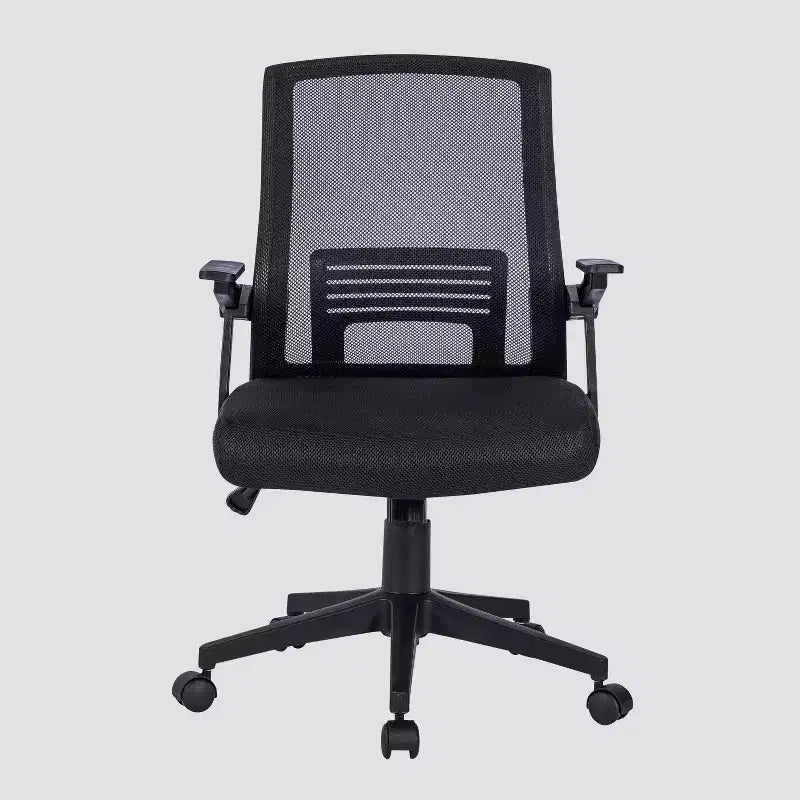 Ergonomic Mesh Office Chair Black – Adjustable Arms, Lumbar Support, 200 lb, 2-Year Warranty