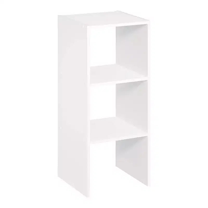 31" 2-Cube Stackable Storage Organizer White – Home, Office & Garage, 2 Pack