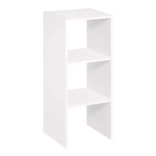 31" 2-Cube Stackable Storage Organizer White – Home, Office & Garage, 2 Pack