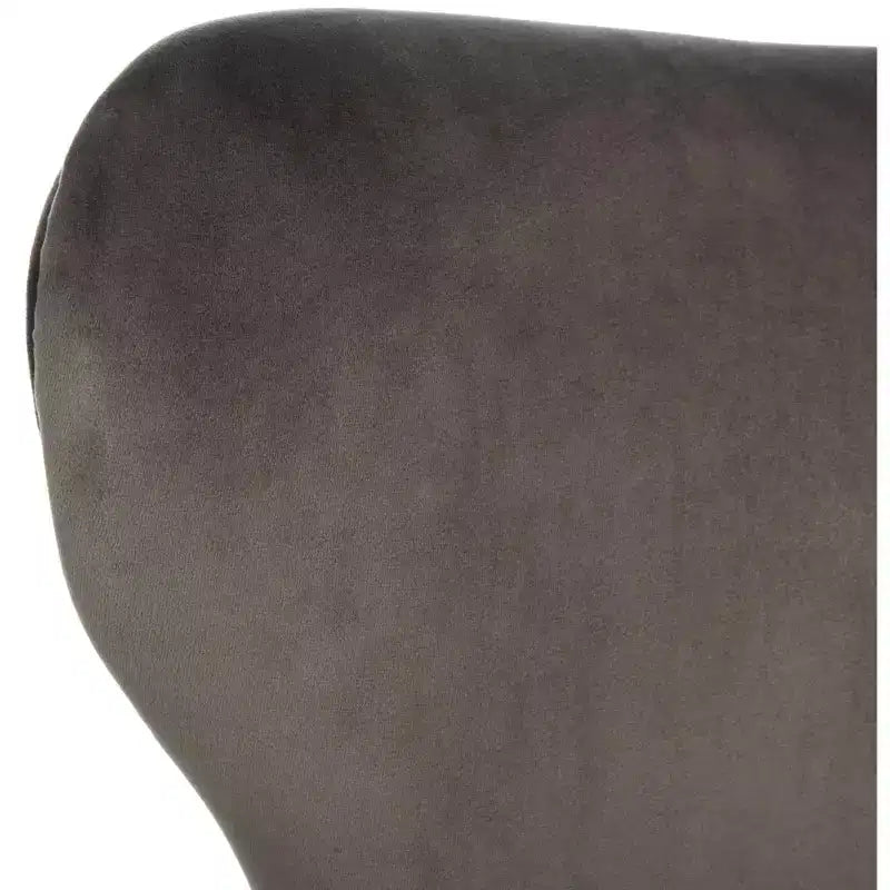 Wingback Accent Chair in Shale & Gold – Velvet Upholstery, Wood Frame, 275 lb Capacity