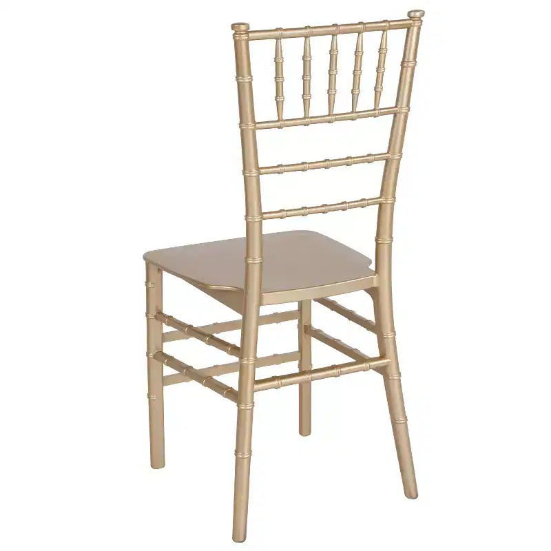 Resin Stackable Chiavari Chair – 1000 lb Capacity, Indoor & Outdoor, Fully Assembled
