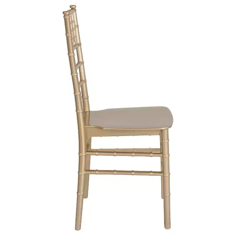 Resin Stackable Chiavari Chair – 1000 lb Capacity, Indoor & Outdoor, Fully Assembled