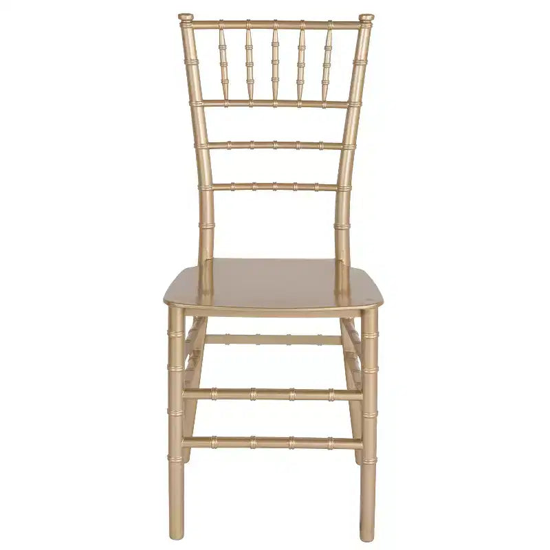 Resin Stackable Chiavari Chair – 1000 lb Capacity, Indoor & Outdoor, Fully Assembled