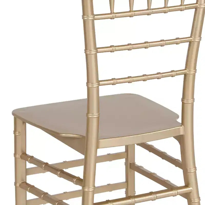 Resin Stackable Chiavari Chair – 1000 lb Capacity, Indoor & Outdoor, Fully Assembled