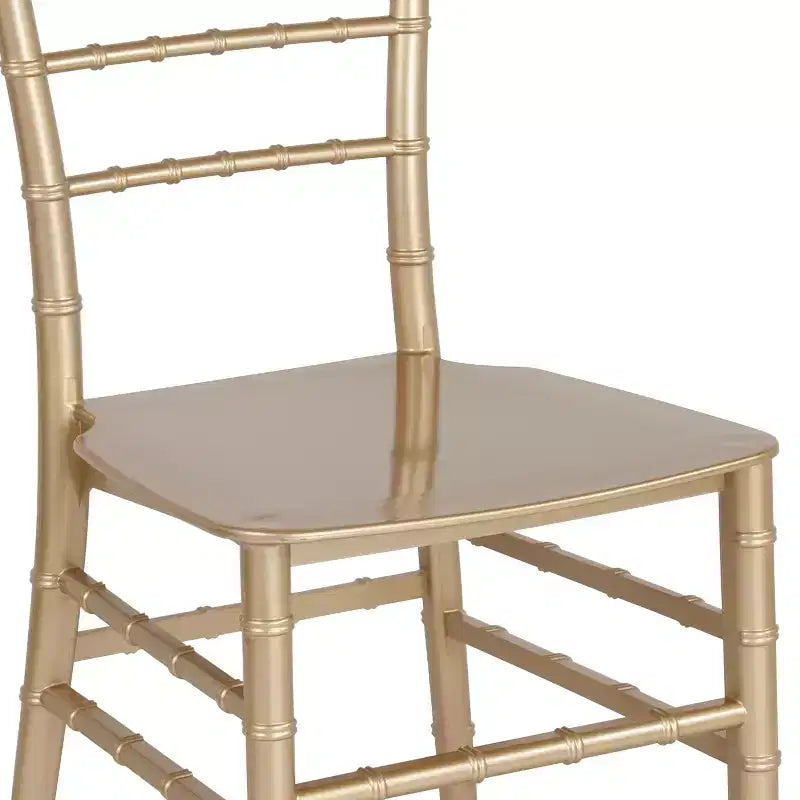 Resin Stackable Chiavari Chair – 1000 lb Capacity, Indoor & Outdoor, Fully Assembled
