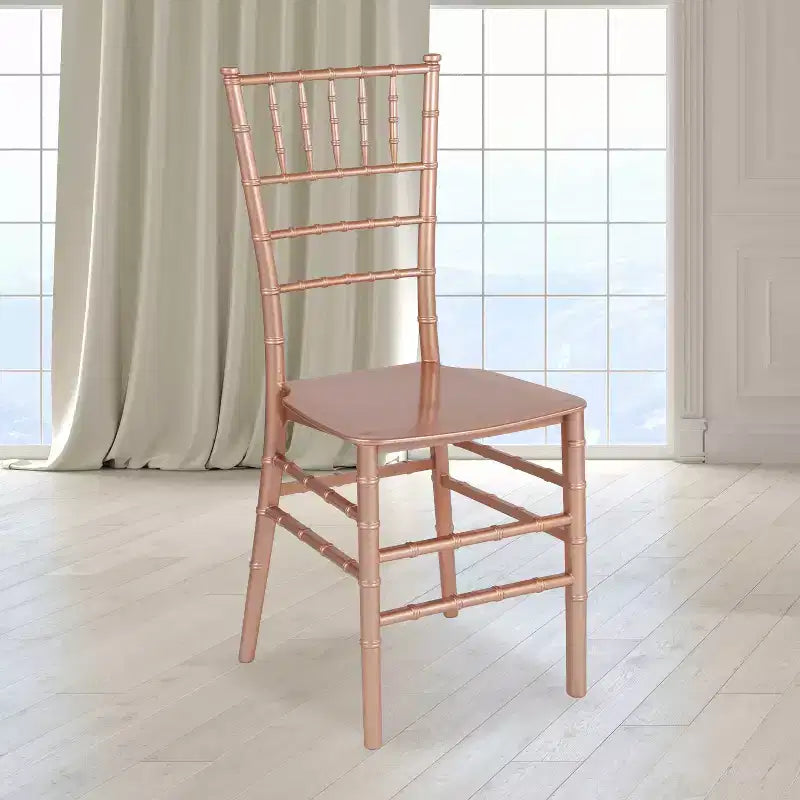 Resin Stackable Chiavari Chair – 1000 lb Capacity, Indoor & Outdoor, Fully Assembled