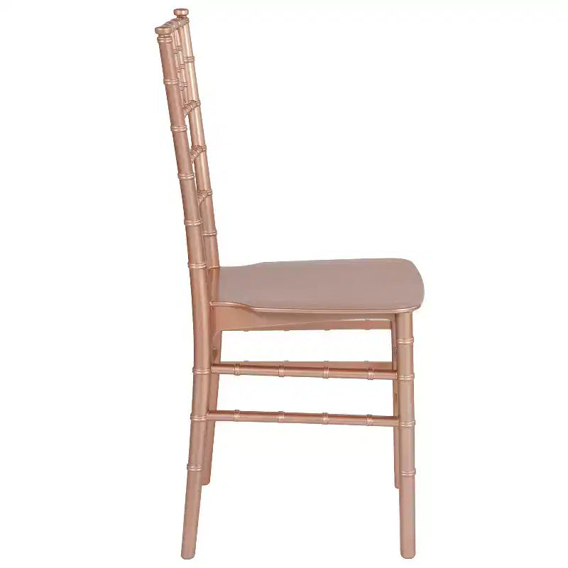 Resin Stackable Chiavari Chair – 1000 lb Capacity, Indoor & Outdoor, Fully Assembled