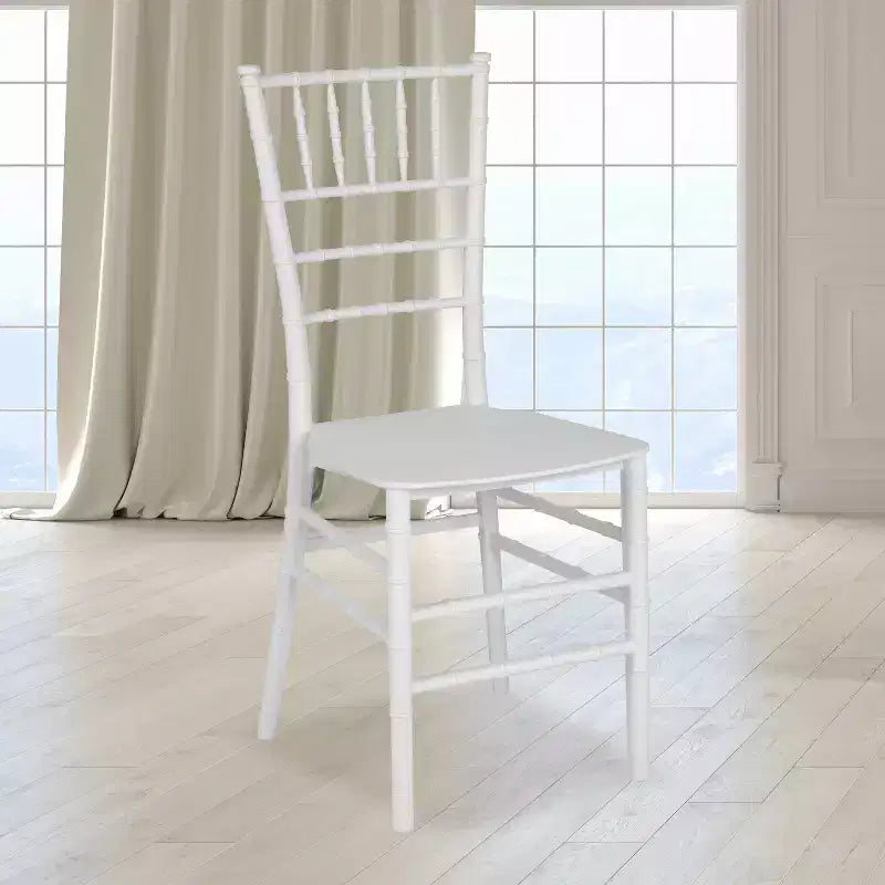 Resin Stackable Chiavari Chair – 1000 lb Capacity, Indoor & Outdoor, Fully Assembled