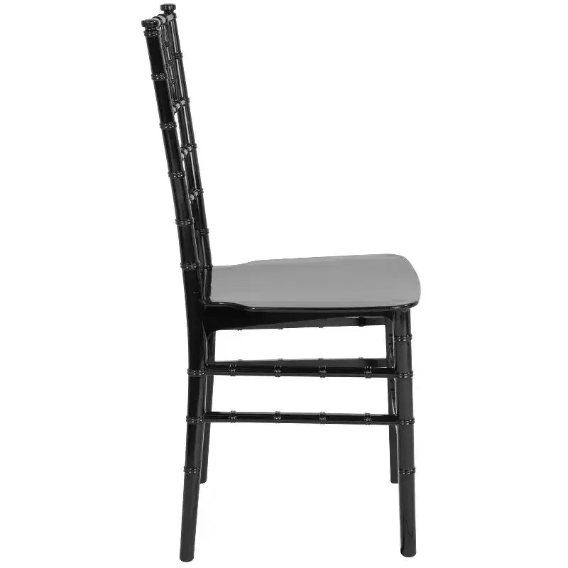 Resin Stackable Chiavari Chair – 1000 lb Capacity, Indoor & Outdoor, Fully Assembled