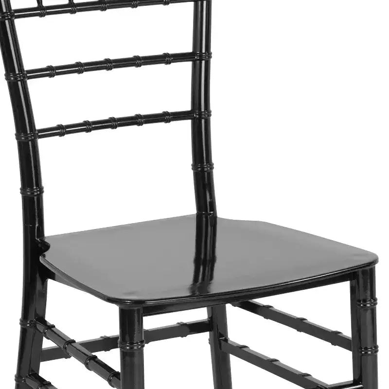 Resin Stackable Chiavari Chair – 1000 lb Capacity, Indoor & Outdoor, Fully Assembled