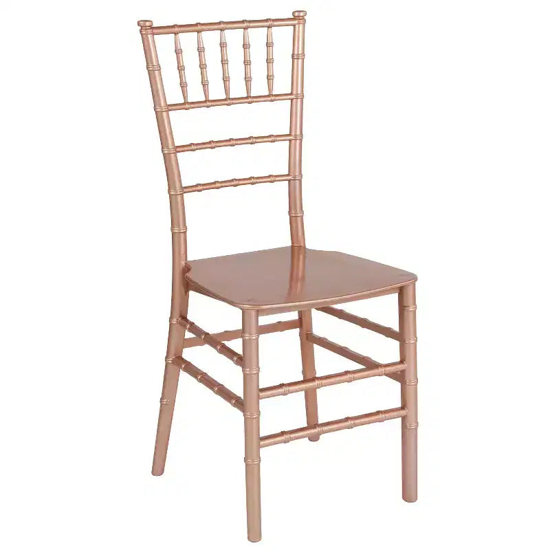 Resin Stackable Chiavari Chair – 1000 lb Capacity, Indoor & Outdoor, Fully Assembled