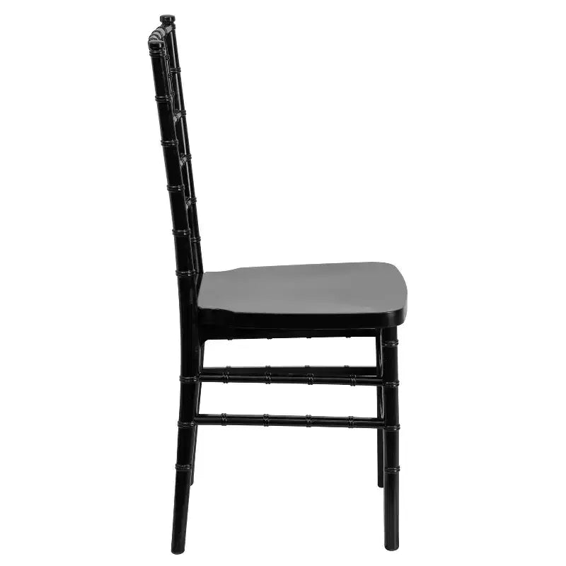 Resin Stacking Chiavari Chair for Weddings & Events – 1000 lb, Indoor & Outdoor