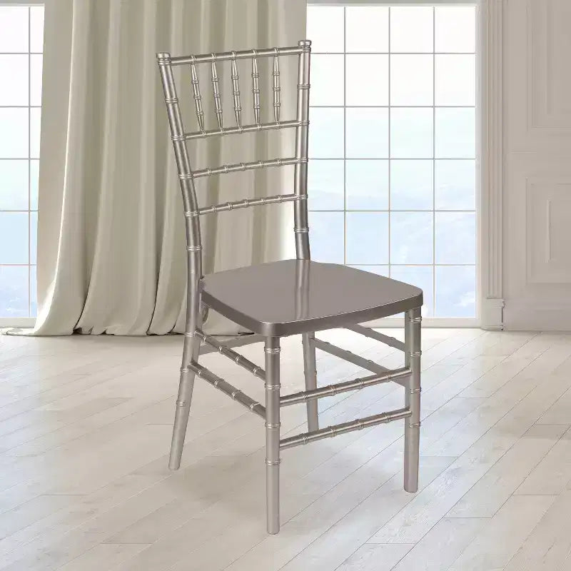 Resin Stacking Chiavari Chair for Weddings & Events – 1000 lb, Indoor & Outdoor