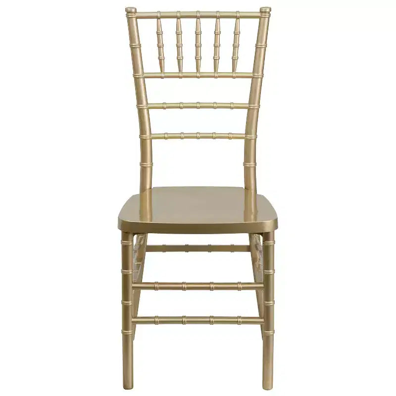 Resin Stacking Chiavari Chair for Weddings & Events – 1000 lb, Indoor & Outdoor
