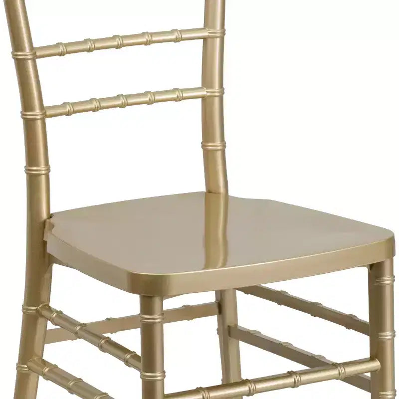 Resin Stacking Chiavari Chair for Weddings & Events – 1000 lb, Indoor & Outdoor