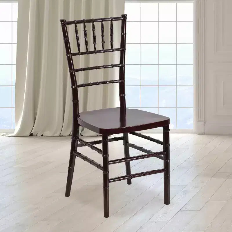 Resin Stacking Chiavari Chair for Weddings & Events – 1000 lb, Indoor & Outdoor