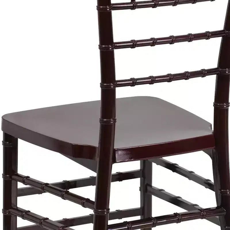 Resin Stacking Chiavari Chair for Weddings & Events – 1000 lb, Indoor & Outdoor