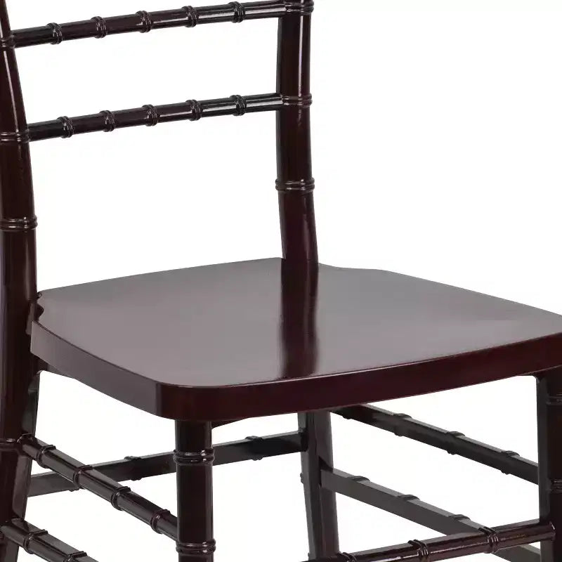 Resin Stacking Chiavari Chair for Weddings & Events – 1000 lb, Indoor & Outdoor