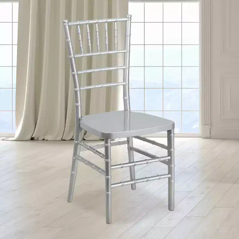 Resin Stacking Chiavari Chair for Weddings & Events – 1000 lb, Indoor & Outdoor