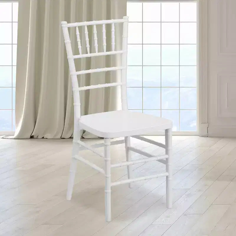 Resin Stacking Chiavari Chair for Weddings & Events – 1000 lb, Indoor & Outdoor