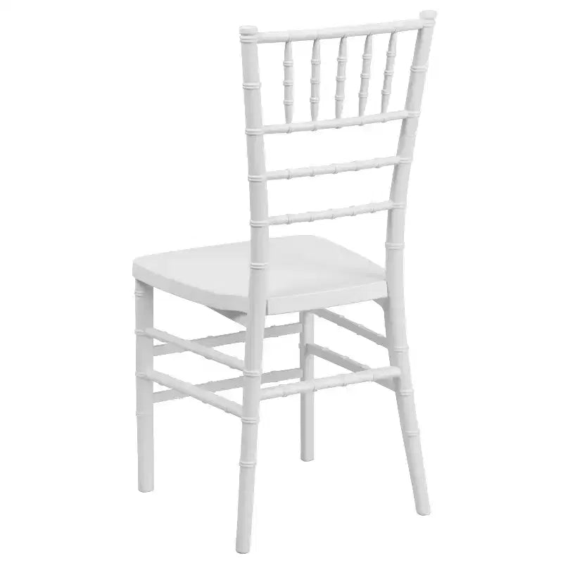 Resin Stacking Chiavari Chair for Weddings & Events – 1000 lb, Indoor & Outdoor