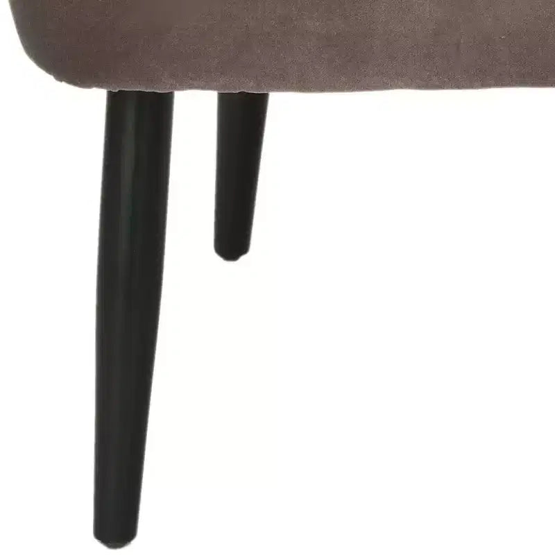 Mid-Century Modern Striped Accent Chair – Armless, Wood Legs, 275 lb Capacity