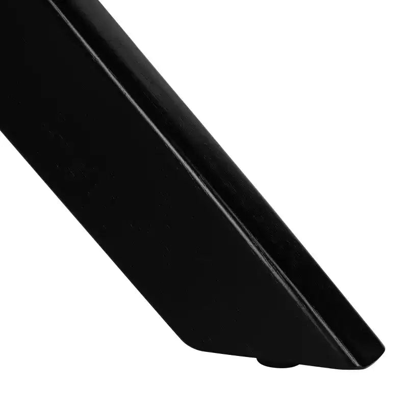 47" Round Modern Dining Table – Matte Black, Rubberwood & MDF, Seats 4–6