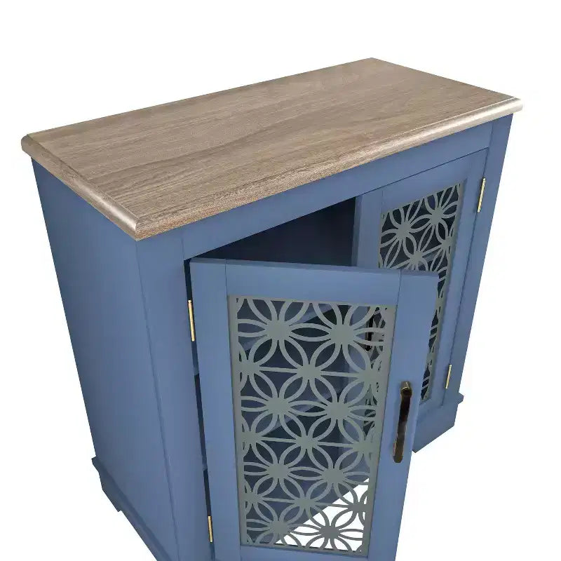 31.5" Storage Sideboard Buffet Cabinet – 4 Shelves, Tempered Glass Doors, MDF
