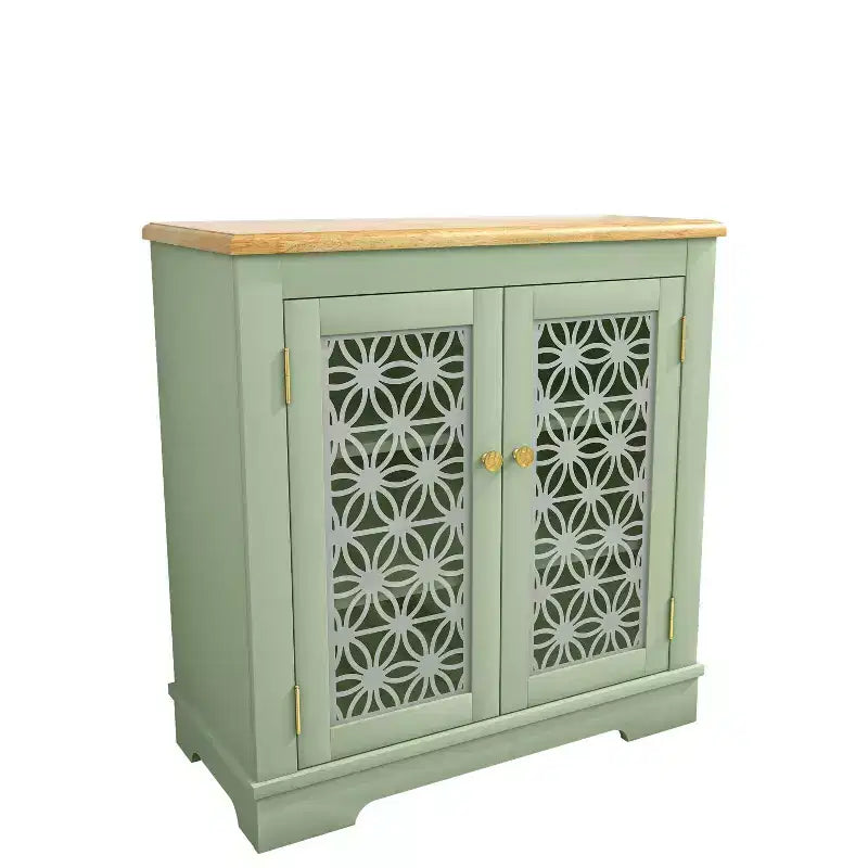 31.5" Storage Sideboard Buffet Cabinet – 4 Shelves, Tempered Glass Doors, MDF