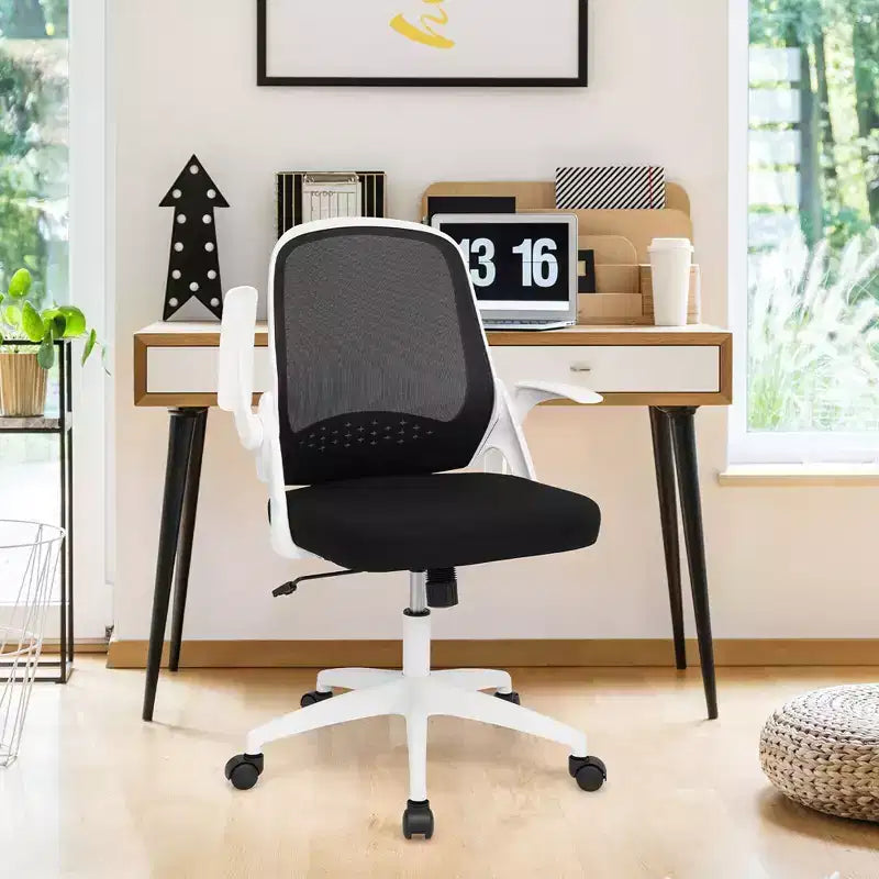 Ergonomic Mesh Office Chair with Flip-Up Arms – Lumbar Support, 330 lb, Adjustable Height