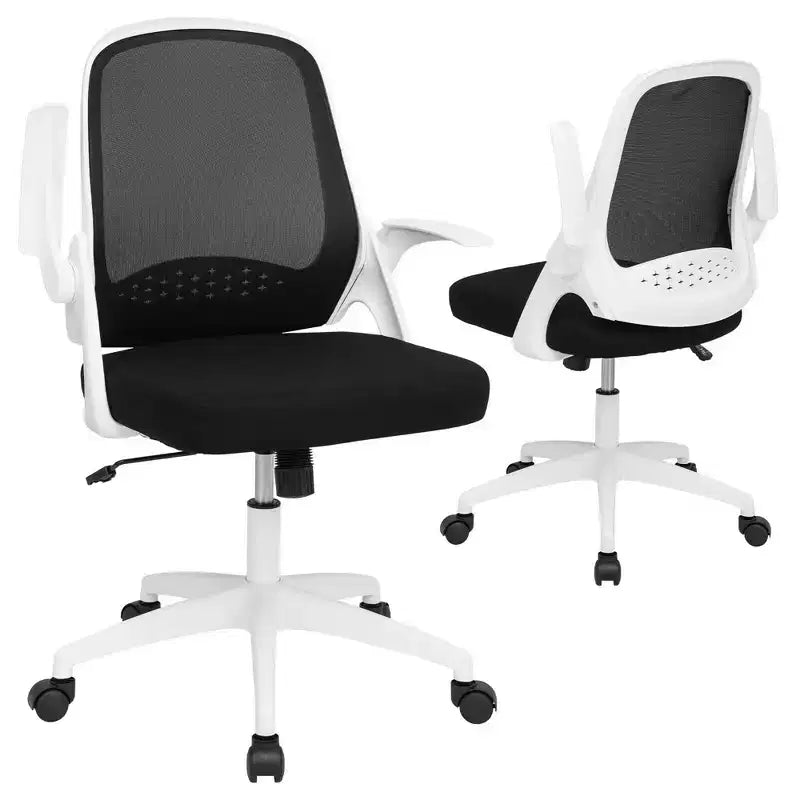 Ergonomic Mesh Office Chair with Flip-Up Arms – Lumbar Support, 330 lb, Adjustable Height