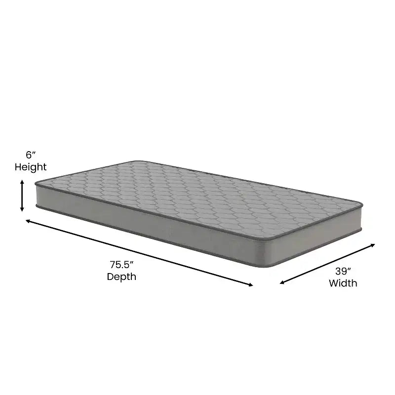 Medium Firm Hybrid Innerspring Mattress – Pocket Coils, CertiPUR-US Foam, Bed in a Box