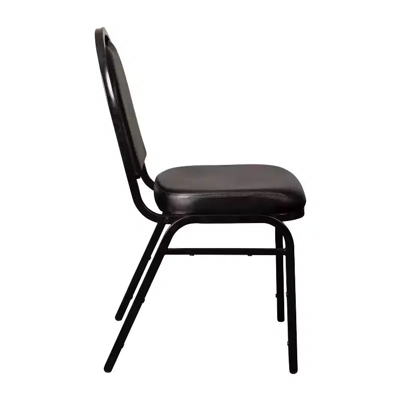 Dome Back Stacking Banquet Chair – 500 lb, Vinyl Upholstery, Steel Frame, Stacks 10 High