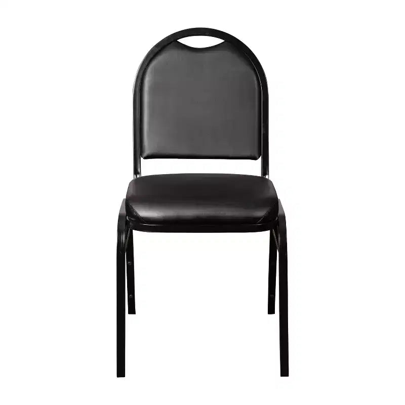 Dome Back Stacking Banquet Chair – 500 lb, Vinyl Upholstery, Steel Frame, Stacks 10 High