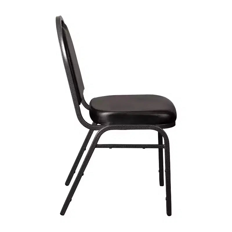 Dome Back Stacking Banquet Chair – 500 lb, Vinyl Upholstery, Steel Frame, Stacks 10 High