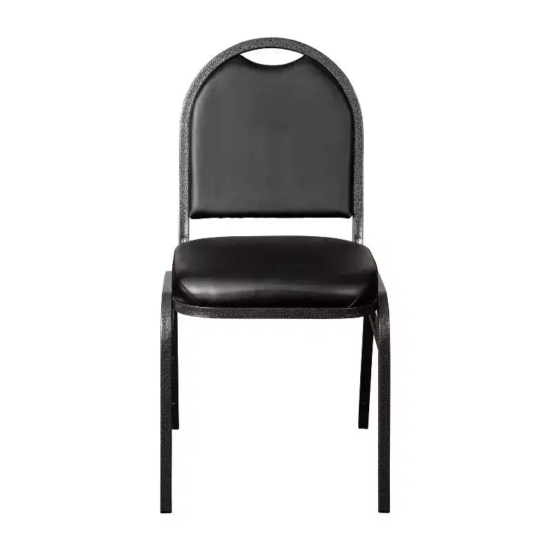 Dome Back Stacking Banquet Chair – 500 lb, Vinyl Upholstery, Steel Frame, Stacks 10 High