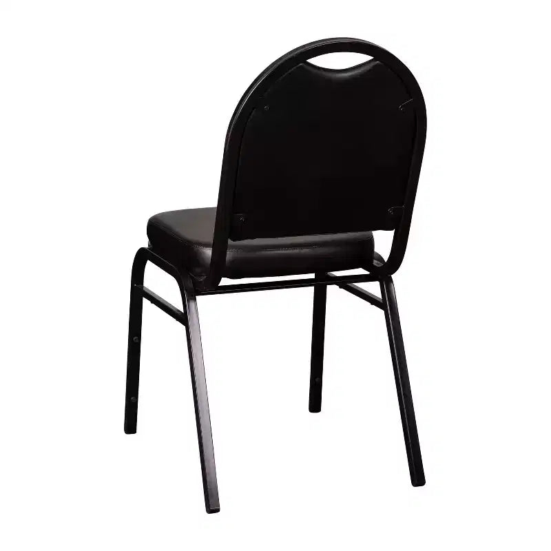 Dome Back Stacking Banquet Chair – 500 lb, Vinyl Upholstery, Steel Frame, Stacks 10 High