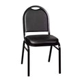 Dome Back Stacking Banquet Chair – 500 lb, Vinyl Upholstery, Steel Frame, Stacks 10 High