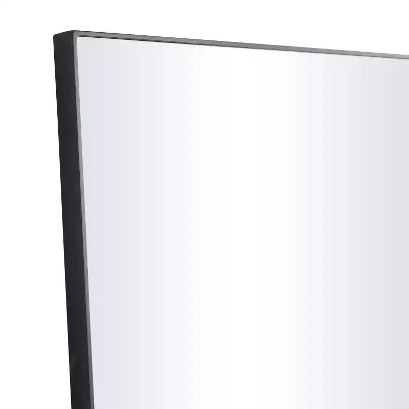 36x24" Contemporary Rectangle Wall Mirror – Thin Wood Frame, Wall Mount
