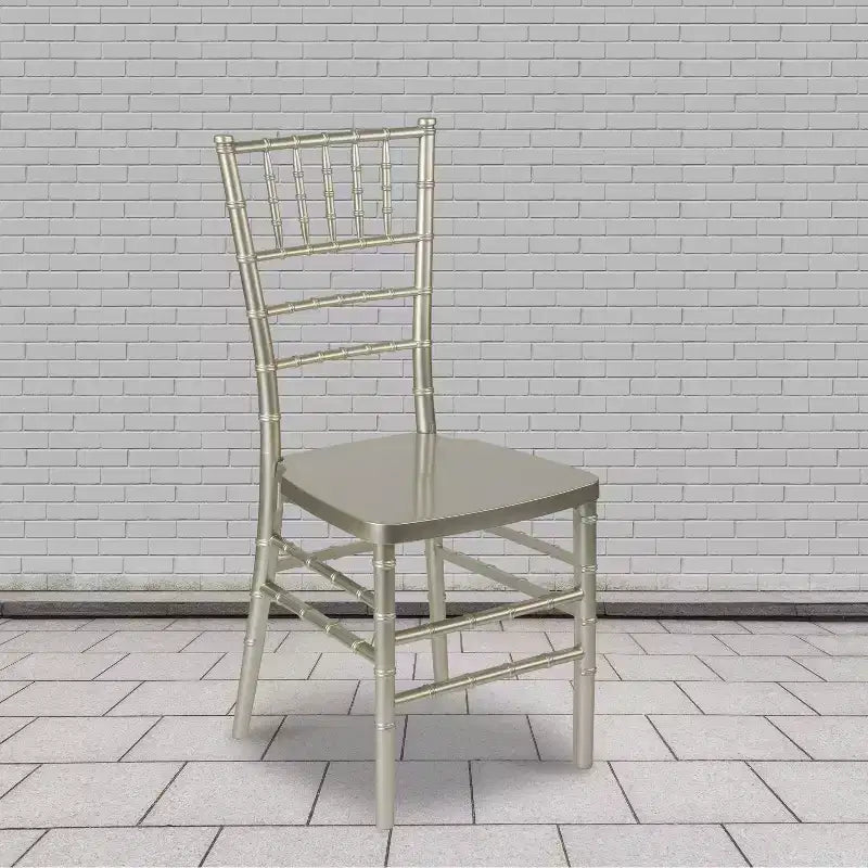 Set of 2 Premium Resin Stacking Chiavari Chairs – 1000 lb, Indoor & Outdoor, Fully Assembled