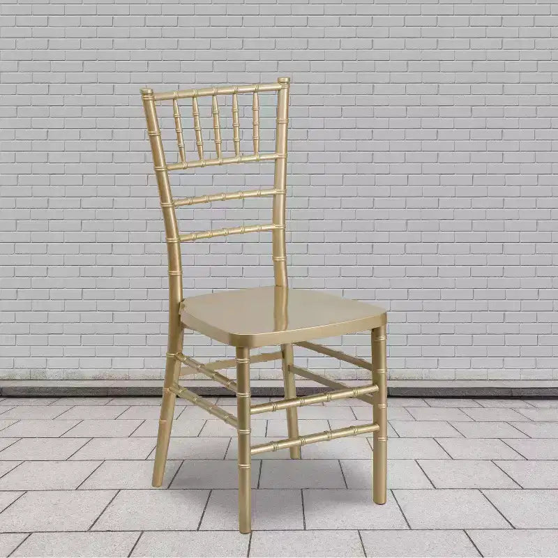 Set of 2 Premium Resin Stacking Chiavari Chairs – 1000 lb, Indoor & Outdoor, Fully Assembled