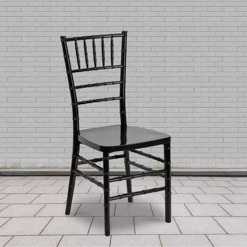 Set of 2 Premium Resin Stacking Chiavari Chairs – 1000 lb, Indoor & Outdoor, Fully Assembled