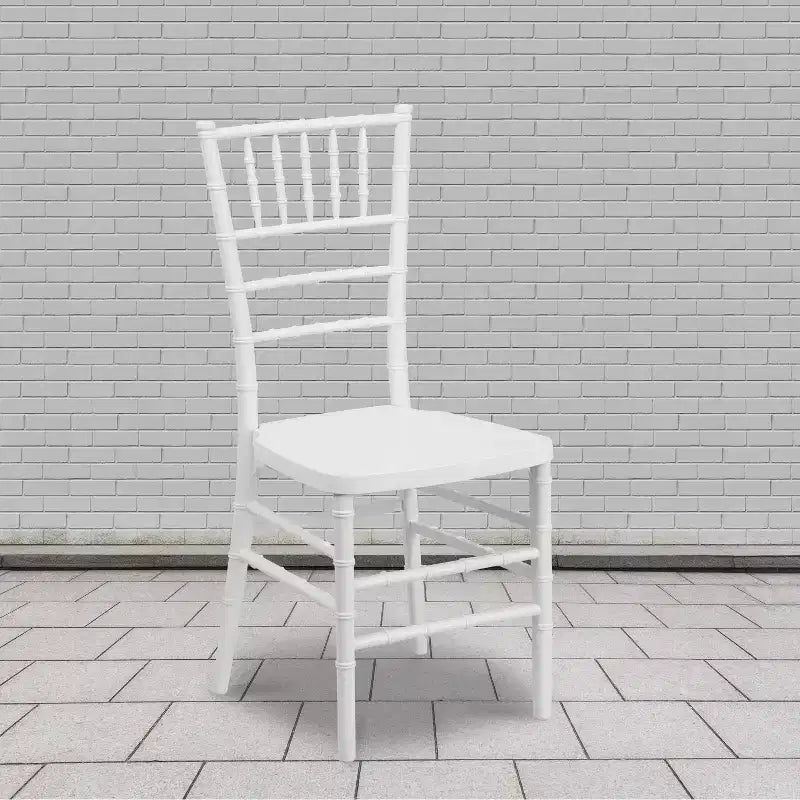 Set of 2 Premium Resin Stacking Chiavari Chairs – 1000 lb, Indoor & Outdoor, Fully Assembled