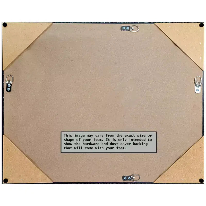 20x26" Bathroom Wall Mirror – Matte Black Wood Frame, Non-Beveled, Mounting Hardware Included