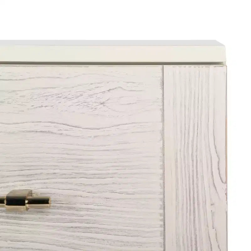 3-Drawer Dresser Walnut & Black – Mahogany & MDF, Gold Hardware, 50 lb/Drawer