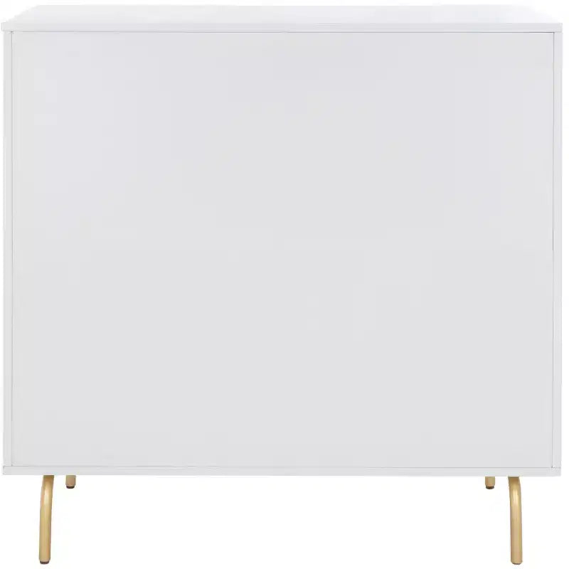 3-Drawer Dresser Walnut & Black – Mahogany & MDF, Gold Hardware, 50 lb/Drawer